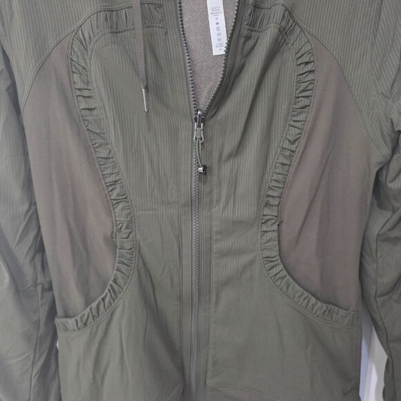 Lululemon Women’s Hunter Green Full-Zip Jacket – Size 8 – Activewe - Picture 4 of 14